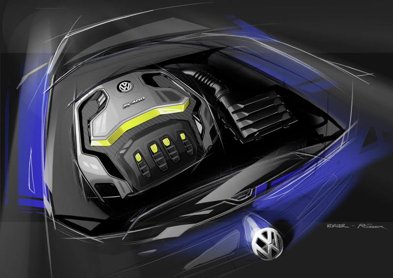 Illustration for article titled The Volkswagen Golf R 400 Concept Is A Golf That Can Go 174 MPH